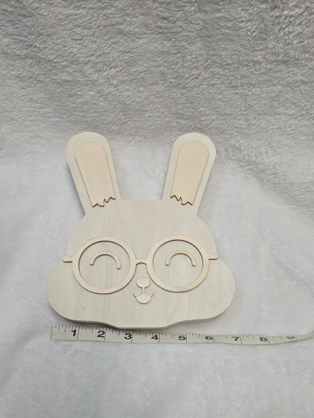 🌞Makers Market Light Natural Wooden Bunny Silhouette